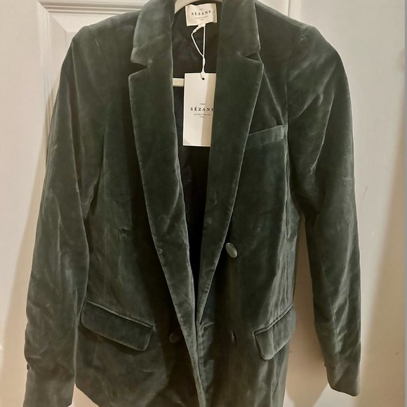 Sezane Christie Jacket - Slate Blue - size 2 - brand new - Picture 7 of 7